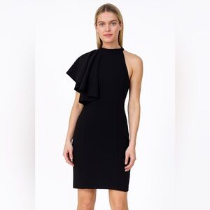 NWT-She + Sky Black One Shoulder Dress